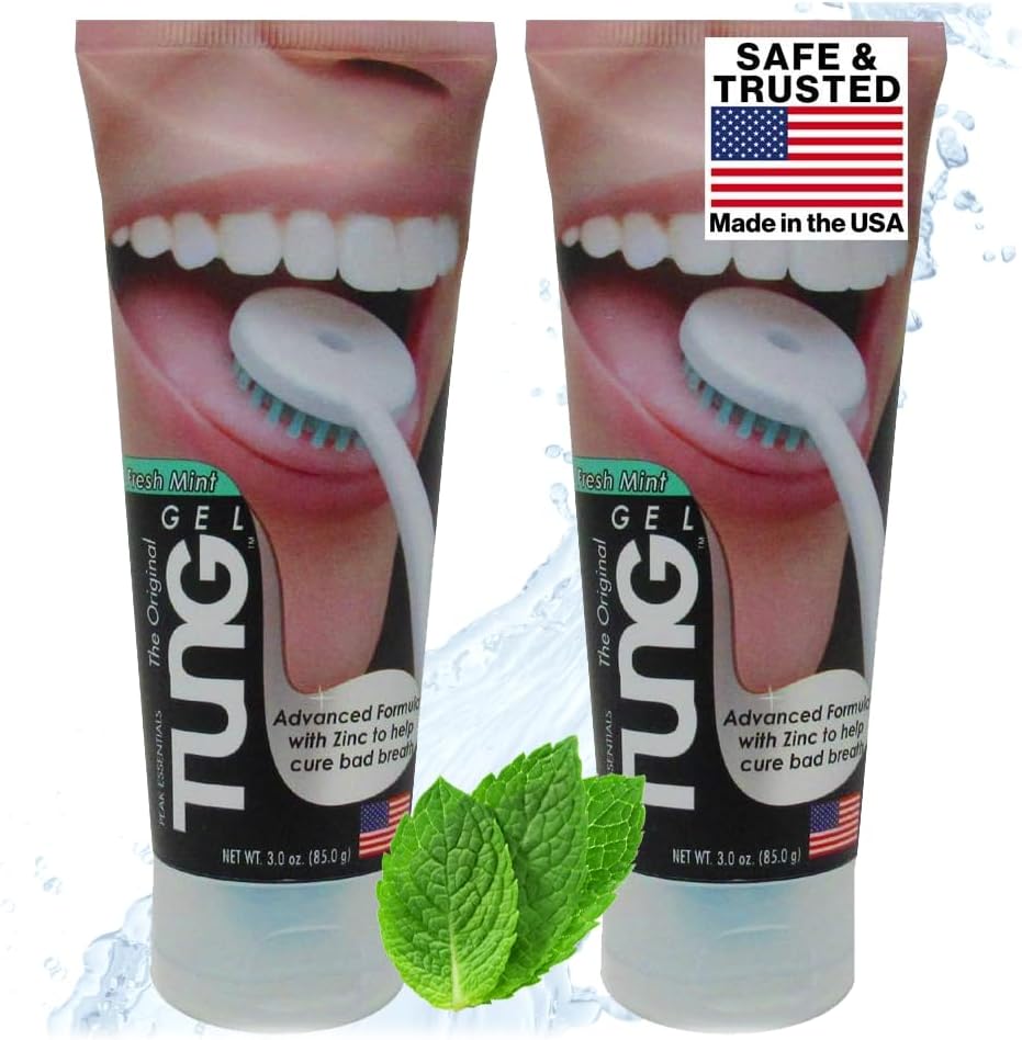 Tung Fresh Mint Gel Pack of 2 - Peak Essentials Tongue Cleaner