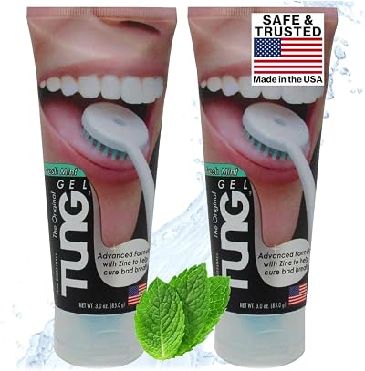 Tung Fresh Mint Gel Pack of 2 - Peak Essentials Tongue Cleaner