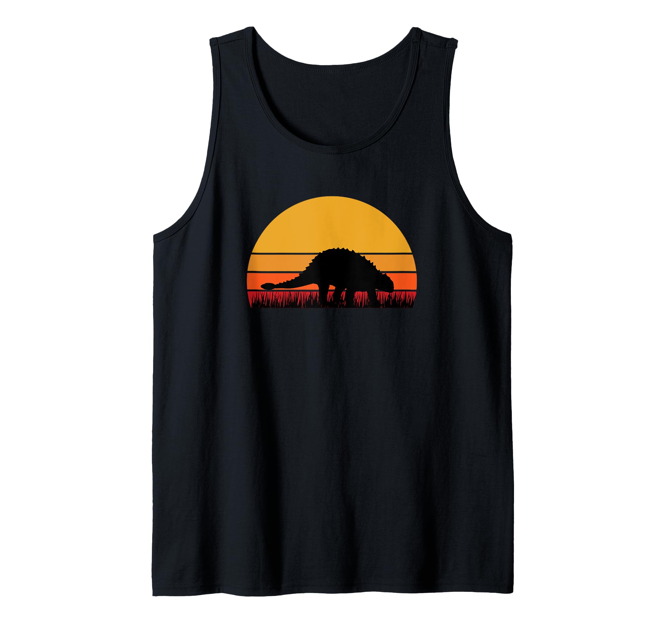 Ankylosaurus Dinosaur Dino Jurassic Museum Dinos Retro Tank Top