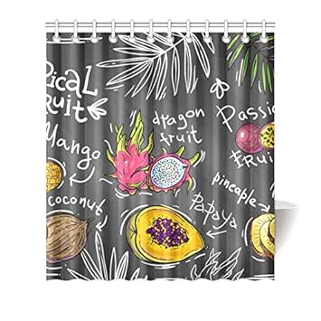 Amazon Com Interestprint Custom Shower Curtain With Hooks