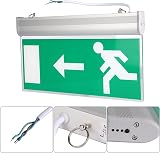 Tangxi LED Green Emergency Exit Sign Light, Safety Evacuation Indicator (Left) view 5
