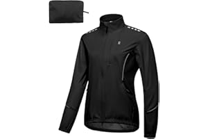 Little Donkey Andy Women's Cycling Jackets Reflective Packable Running Jacket Windproof Water-Resistant for Hiking Biking