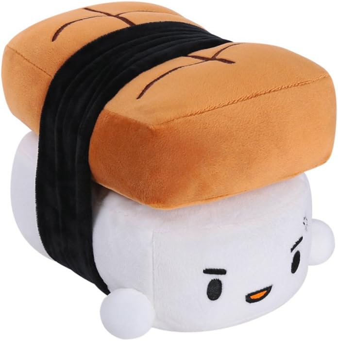 Choba Food Plush Cushion Pillow 20cm(8.0") EEL Medium Brown