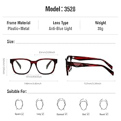 kimorn Blue Light Blocking Glasses,Anti Eyestrain