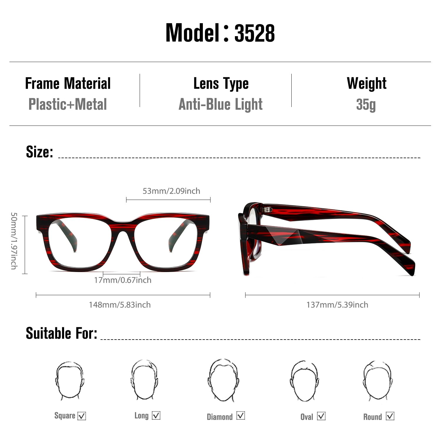 kimorn Blue Light Blocking Glasses,Anti Eyestrain