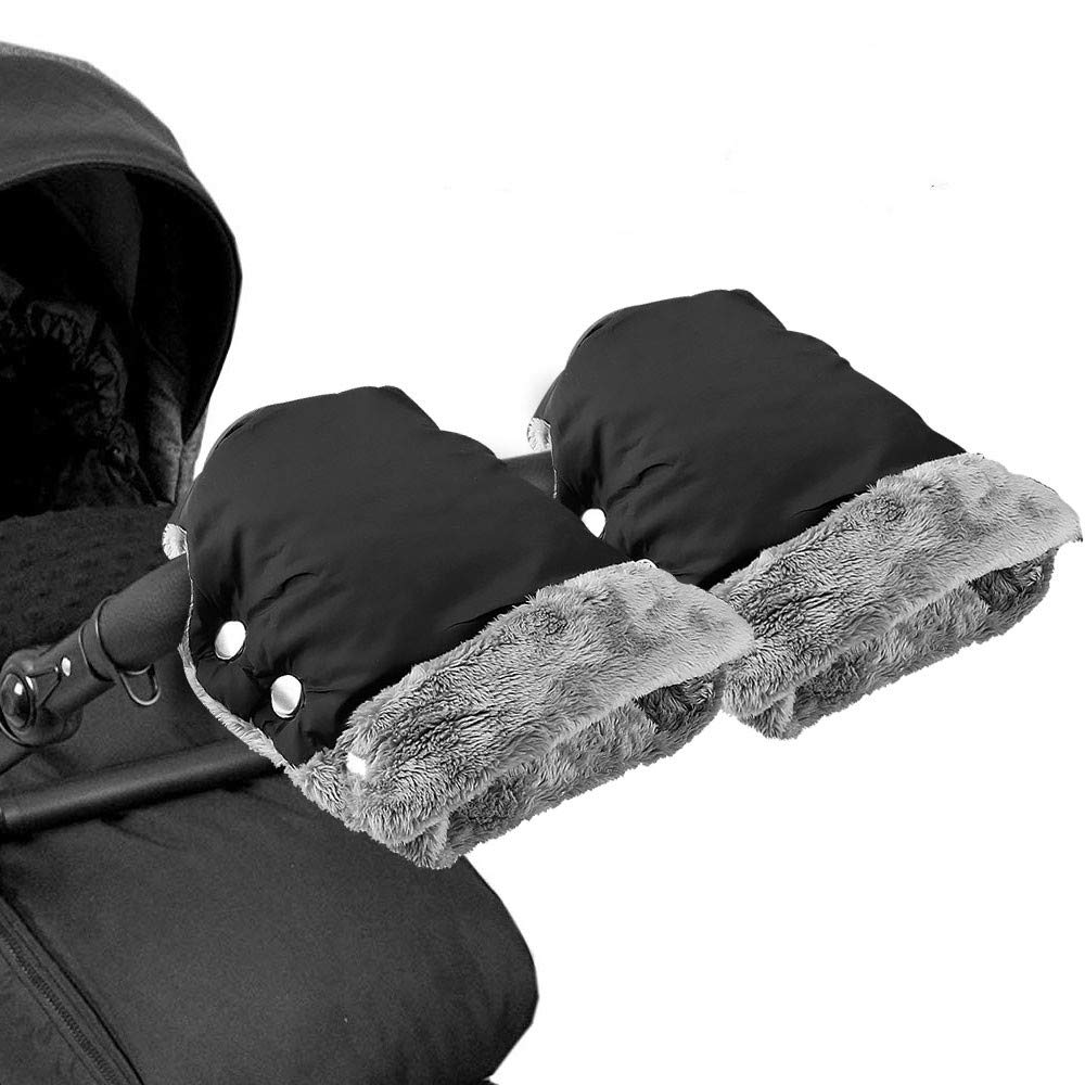 vitutech Handwärmer Kinderwagen, Handschuhe Handmuff mit warme Fleece und Baumwolle Innenseite, Wasserdicht, windabweisend atmungsaktiv Fingerwärmer, Universalgröße für Kinderwagen, Buggy, Radanhänger