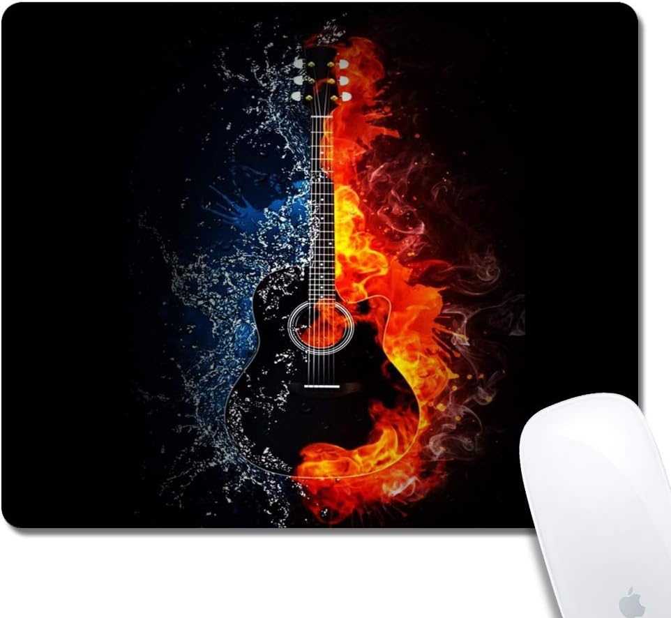 Ying Yang Guitar Gaming Office Mouse Pad ZTtrade Durable Customized Non-Slip Rubber Mouse Pad-Rectangle.