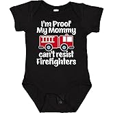 inktastic Firefighter Daddy Baby Fireman Baby Bodysuit
