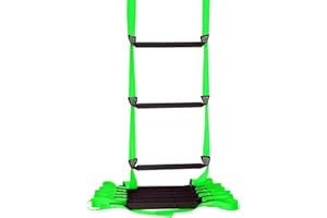 FKNGS Fire Escape Ladder, 32.8 Feet Emergency Fire Ladder, 3-5 Story Homes Reusable Safety Rope Ladders for Kids and Adults