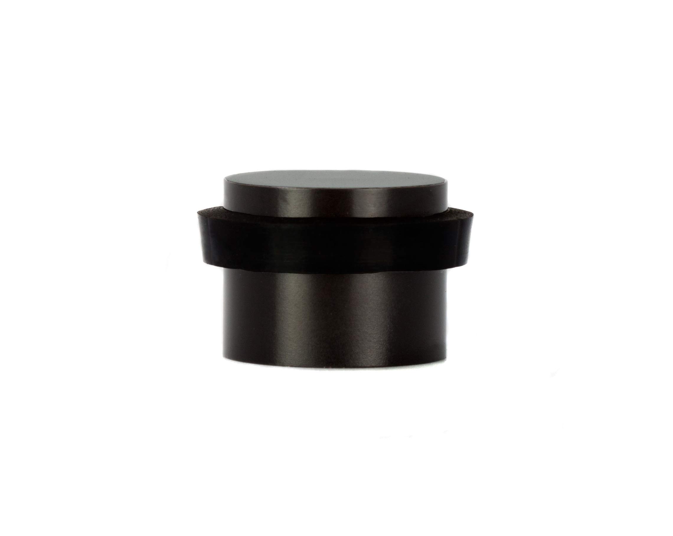 Photo 1 of EVI Herrajes | Black Door Stopper - Adhesive Installation - Black Rubber Protector - W=0.94 x H=0.79 Inch Door Stop