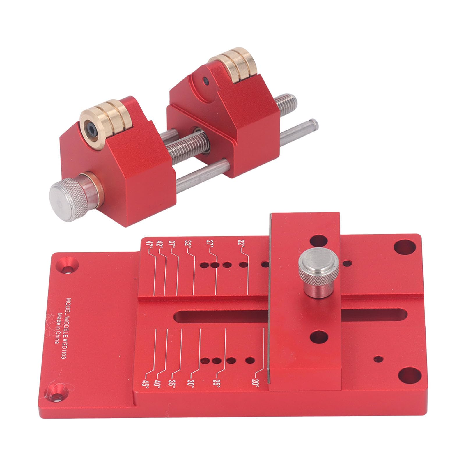 Topyond Chisel Sharpening Kit, Precision Honing Guide System with 15 to 45 Degree Angle Fixture, Aluminum Alloy Construction Sharpening Guide for Professional and DIY Woodworkers