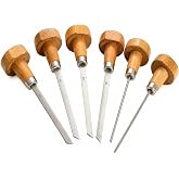 6 Piece High Speed Steel Stone Setting Graver Set for Jewelry Engraving
