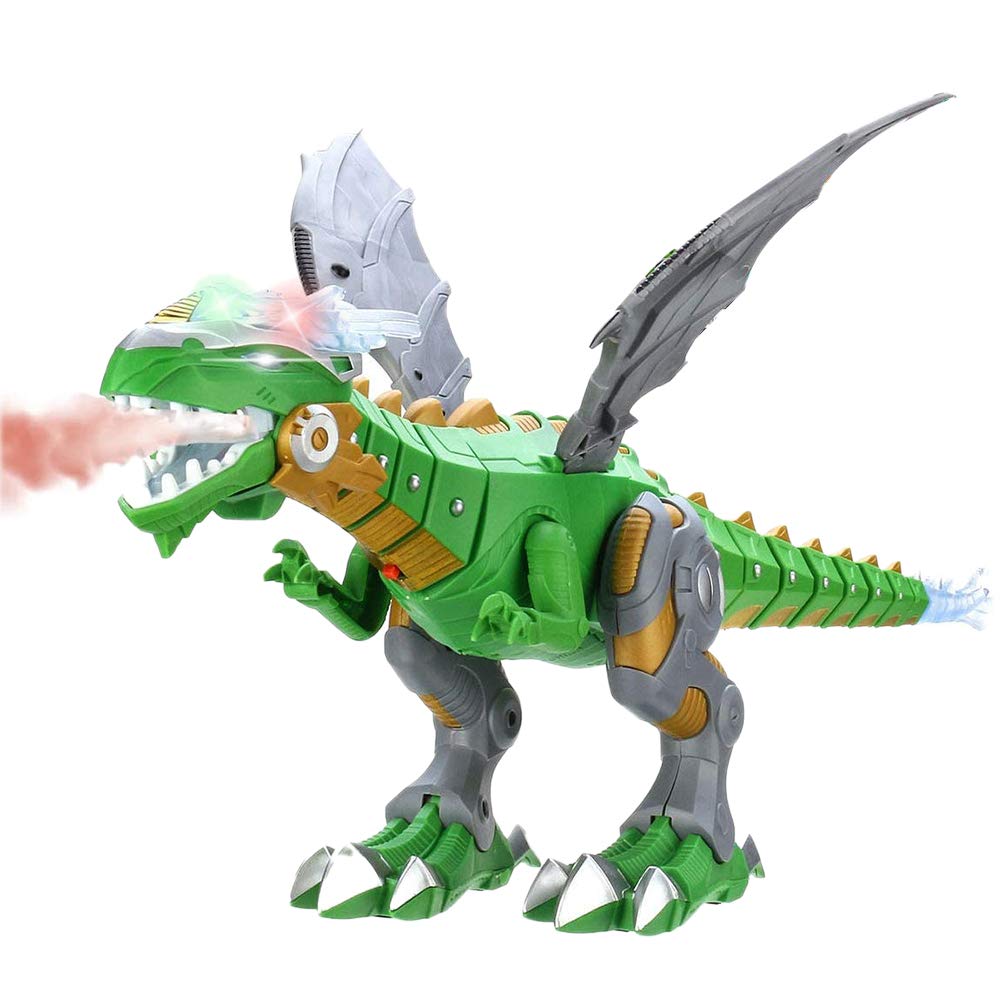 Akemaio Mist Spraying Robot Dragon Toy Kids Walking Dinosaur Fire Breathing Water Spray with Lights and Sounds