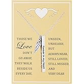 Ankiyabe Sympathy Memorial Necklace - Forever in My Heart Condolence Gifts for Loss of Loved One Bereavement Gifts