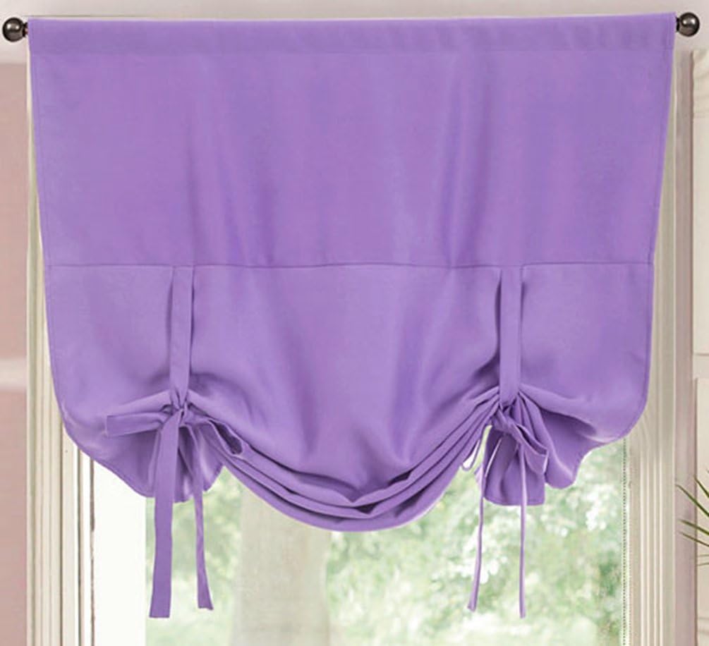 Best tie up curtains purple living room rod