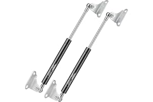 HUOPO 15 inch 120 lb/534 N Gas Shock Strut Spring Lift Support for Cabinet Door RV Bed TV Cabinet Basement Door Boat Floor Cover Hatch Custom Window Replacement Parts, Set of 2 with L Mounts