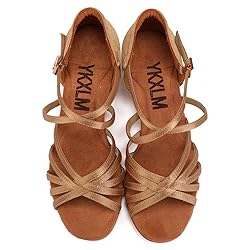YKXLM Women's Latin Dance Shoes Satin Professional
