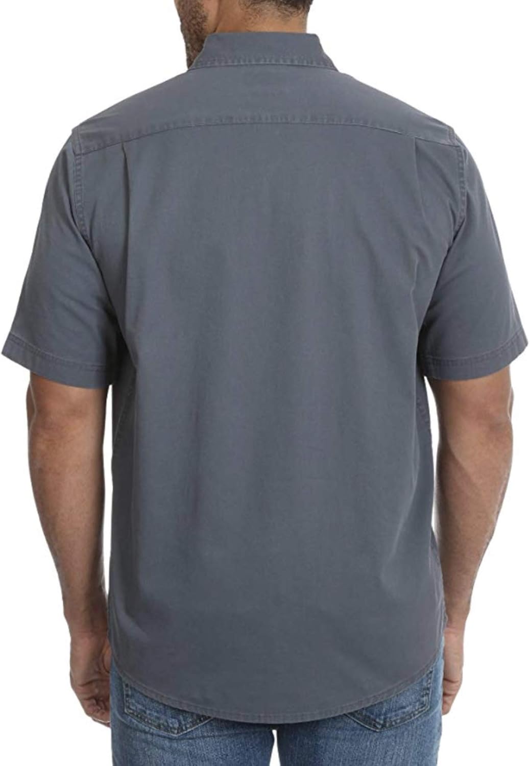 wrangler short sleeve button up shirts