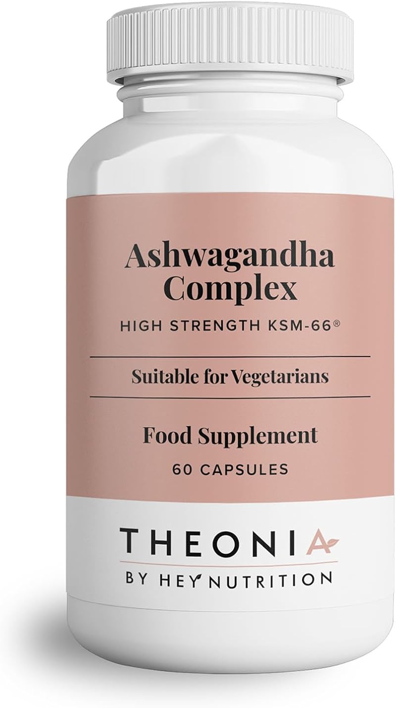 Hey Nutrition Theonia Ashwagandha Complex 9000mg KSM-66 60 Vegan Caps