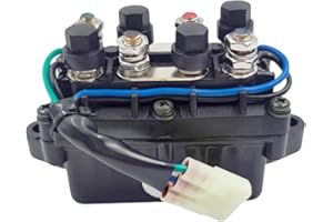 SPJIUQI 12V Winch Solenoid Relay Switch Assembly Fit for Arctic Cat ATV Warn Winch 0436-700 1436-066 1436-805 Prowler Winch Kits 1436-327 Snowmobile Winch Kit 6639-894