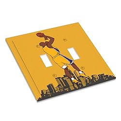 Xuejiaku Light Switch Cover Cartoon Basketball
