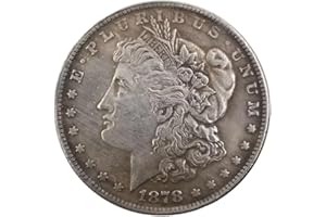 YIQILAFADA 1878-P Morgan Silver Dollar, Uncertified 1 Dollar US Type Coin Replica for Collection Party Gifts