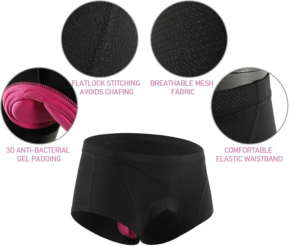 Lixada Cycling Shorts 3D Padded MTB Bicycle Bike Shorts Breathable Quick Dry Shorts: Clothing