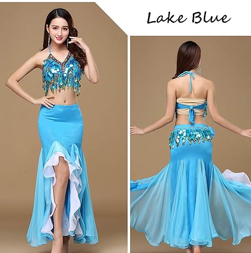 ORIDOOR Women's Belly Dance Dress Belly Dance Crop Top Bra Top and Belt Chiffon  Dancing Skirts Costume 3-piece Outfit Lake Blue in Kenya | Whizz  b21c23e8-ac46-41ab-bfed-a824ad1360c0_601
