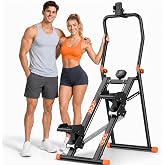 EPHESPORT Stair Stepper for Home with 3 Adjustable Resistance | 3-Level Adjustable Handlebar and Pedal Angles, Low-Noise, Non-Slip Wide Pedals, Leg Glutes &amp; Full-Body Cardio