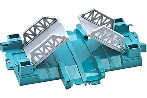 QUOXO Toy Track Car Replacement Only Lane Intersection Accessory for Tracks Playset Add on, Active Bridge Only not Include Toy Car(Activity Bridge)