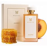 Merve Ambre Perfume For Women 3.4 oz | Premium Long Lasting Fragrance Luxury Scent | Jasmine, Honey, Floral, Fruity, Soft Spicy, Amber, Musk | Eau de Parfum