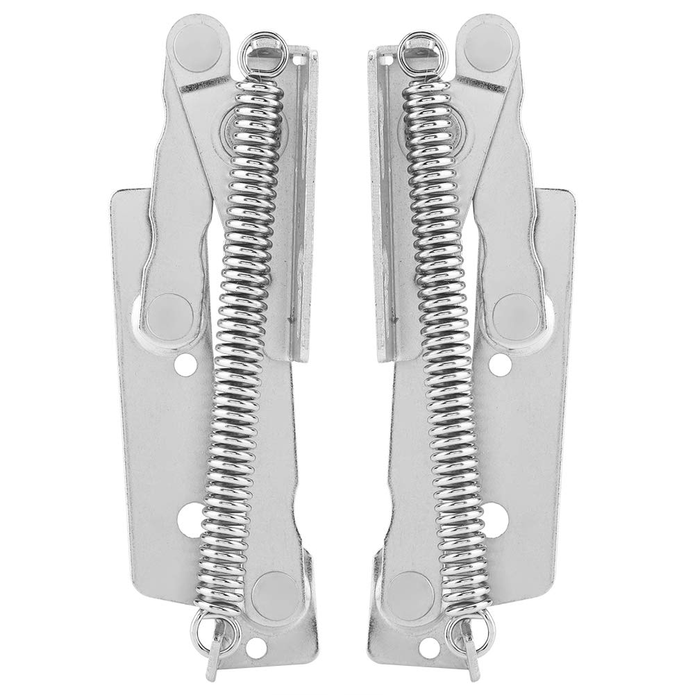 Garosa Heavy Duty Steel Gas Spring Lid Support Hinge, 2pcs, Silver, Finish, Cabinet/Cupboard/Closet/Wardrobe Door, Soft Close, 13.5*4.0*3.5cm