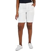 Karen Scott Women's Mid Rise Stretch-Waist Shorts