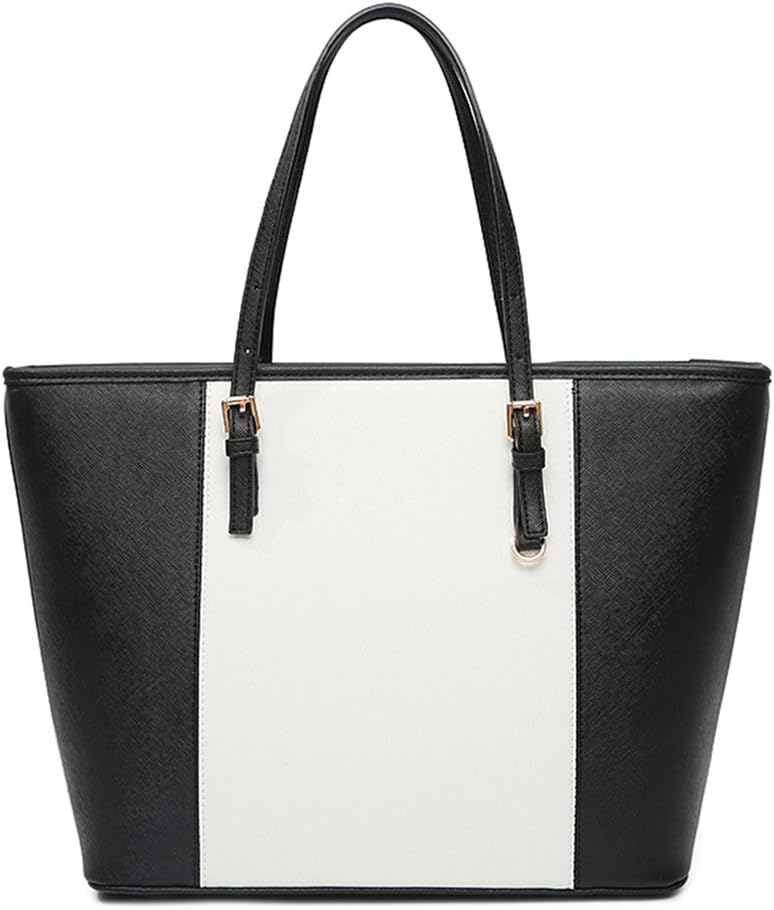VECHOO Women's Handbags Ladies Tote Large Capacity Shopping Bags Premium Leather Top-Handle Bags Fashion Shoulder Bags