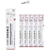 Tombow Mono Zero Eraser Pen (1 Eraser Pen and 10 Refills, 2.3mm Round Tip)