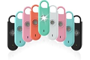 Fauxomor 140dB Personal Safety Alarm for Women, 9 Pack Safe Alarm Protection Keychain with Strobe Light & Low Battery Notice, Security Siren Self Defense for Kids Seniors College Girls