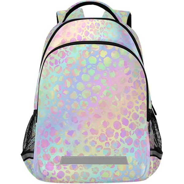 3209 Dog Cat Paw Prints on Rainbow Tie Dye Mini Backpack Purse Travel Bag ALAZA Dog Cat Paw Prints on Rainbow Tie Dye Mini Backpack  main image 3