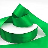 Aisszhao 10mm Green Satin Ribbon 22m - Double-Sided Polyester Gift Wrap view 3