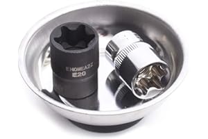 EHOMEA2Z Magnetic Tray Tool Holder 3" Inch, Ideal For Garage, Home, Bolts, Nuts, Small Parts, Pin Cushion Magnetic Cup (3"Inch Magnetic Bowl 1Pc)