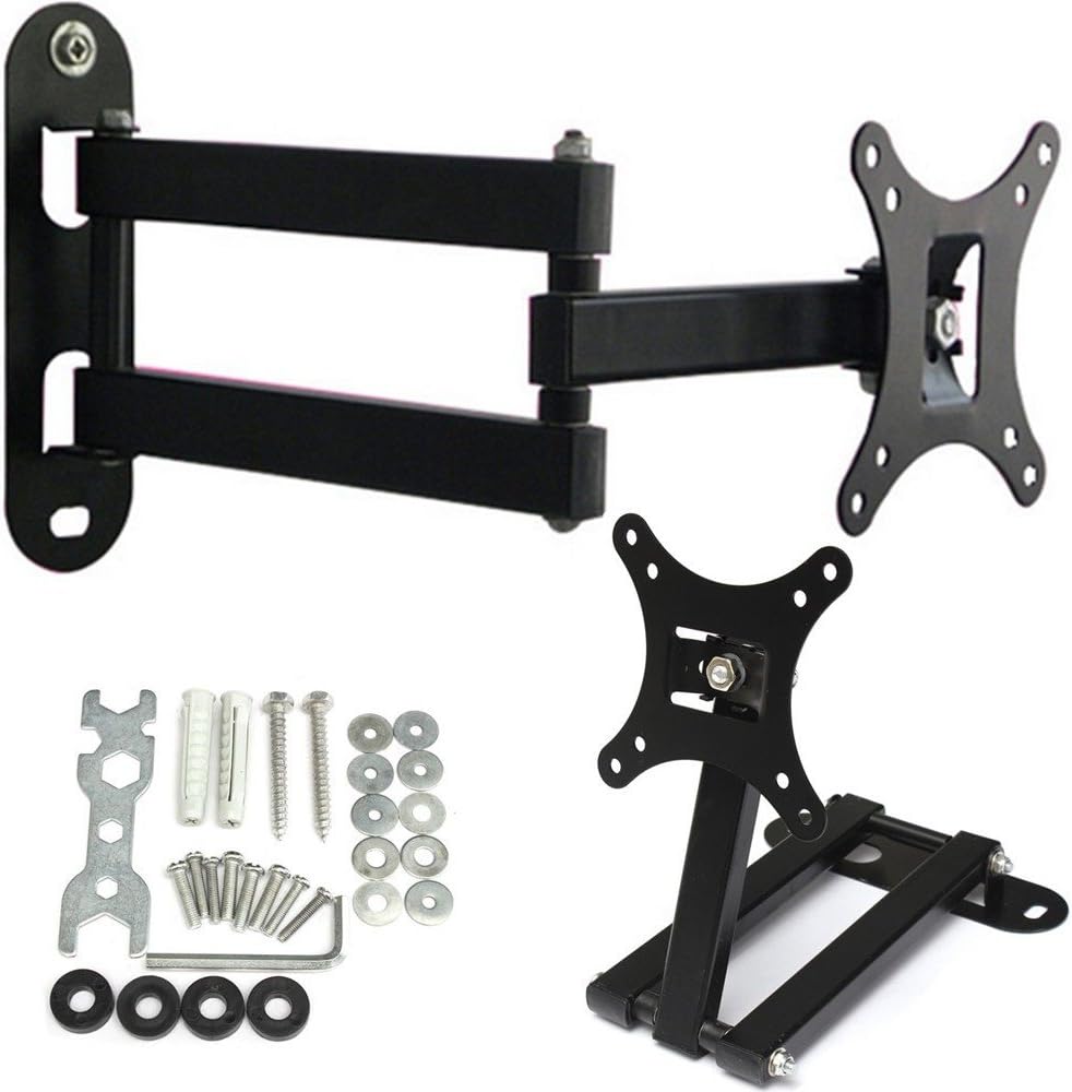 Tilt Swivel LCD LED MONITOR TV WALL MOUNT BRACKET14 15 17 19 20 21 22 24 26 inches