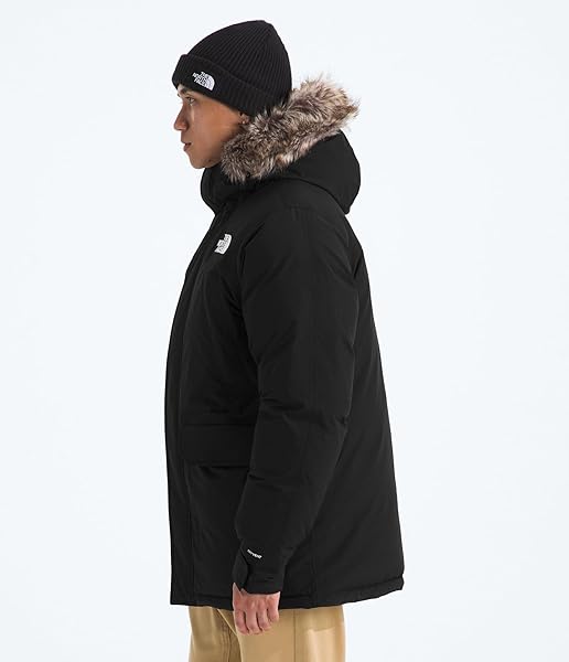 THE NORTH FACE MEN’S MCMURDO PARKA | WATERPROOF WINTER JACKET, 600 FILL WATERFOWL DOWN INSULATION, ADJUSTABLE 3 PIECE HOOD, TNF BLACK/TNF BLACK, MEDIUM