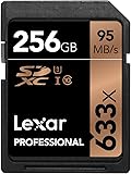 Lexar Professional 633x 256GB SDXC UHS-I / U3 Card w/Image Rescue 5 Software - LSD256CBNL633