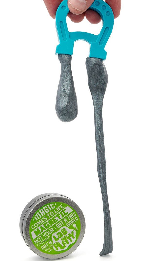 JA-RU Lab Putty Magnetic Slime with Magnet & Tin Container (3 Units) Squishy Fidget Toy Magnetic Putty for Kids. Non Sticky Slime. Anger Management Toys. Sensory Party Favors. 9575-3p