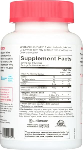 SMARTYPANTS KIDS PROBIOTIC COMPLETE, STRAWBERRY CRÈME, 45 COUNT
