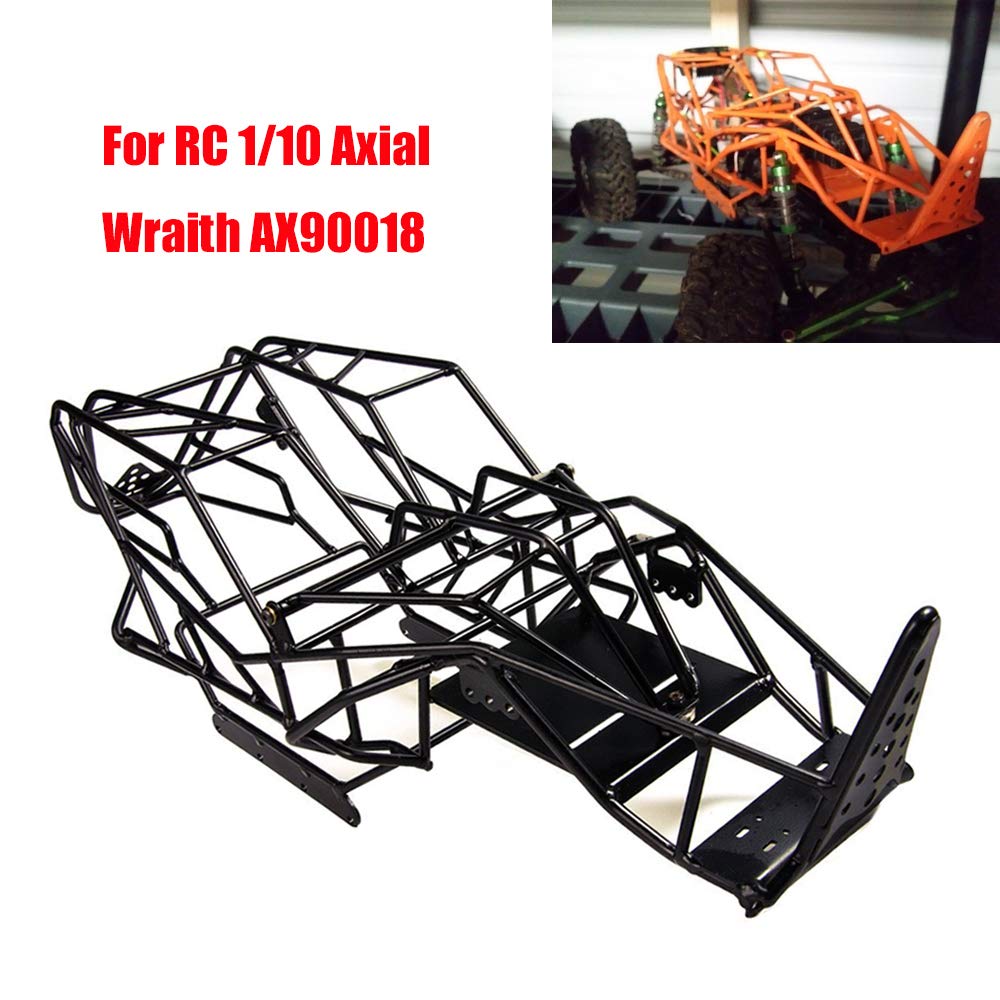 Black Steel Frame Body Roll Cage For Axial Wraith 1/10 RC Crawler
