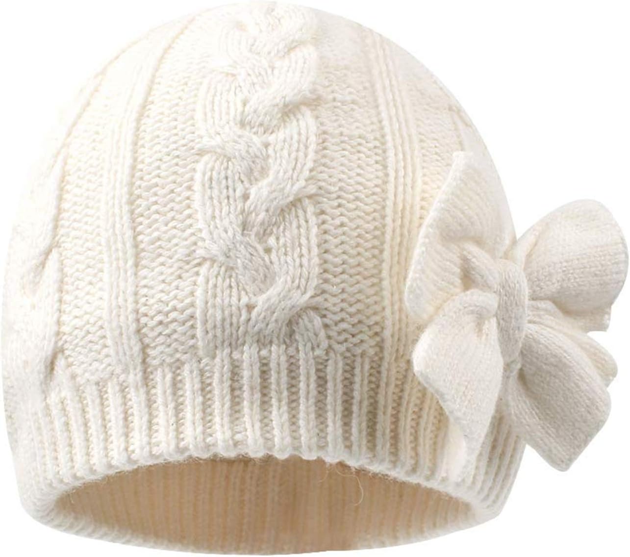 Spasuely Bonnet Bebe Hiver Enfant En Bas Age Filles Bonnet Doublure Douce Arc Cable Tricot Bebe Infantile Oreillette Bonnet 1 2 Ans Blanc Bebe Bebe Garcon 0 24m Iplanmovilidad Com