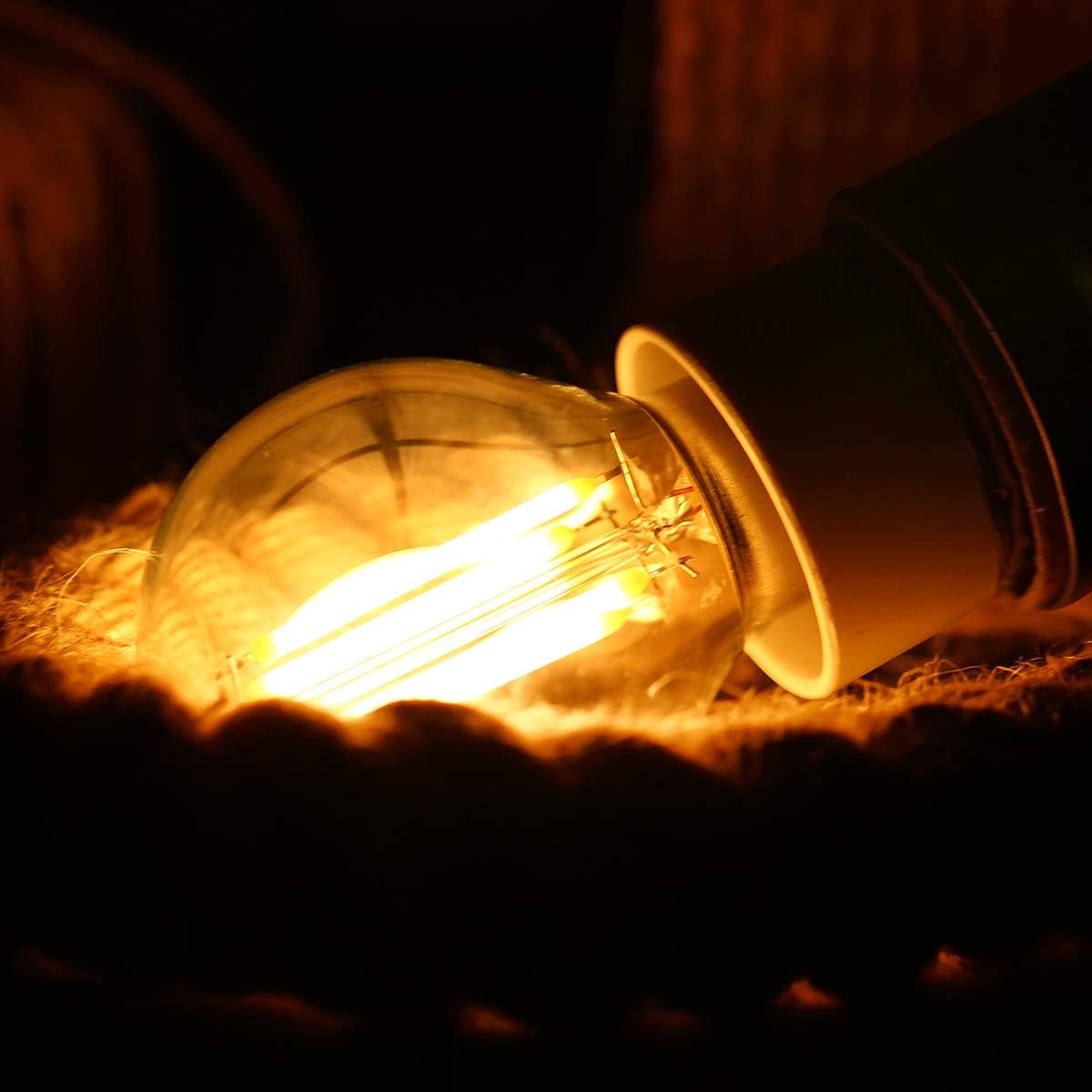 Fulighture E27 Vintage Light Bulbs, Edison Screw Bulb, 4W, Energy Saving Light Bulbs, 470lm, Retro Antique Lamp - Image 4