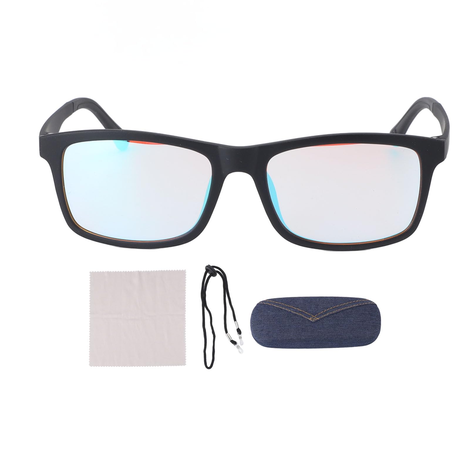 Color Correcting Enhancing Glasses for Deutan and Protan Color Blindness with Case
