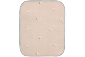 Reidio 1pcs Waterproof Toddler Mattress Pads Cotton Baby Bed Pad Washable Reusable Incontinence Pads Bed Underpads Mattress Protector for Adults Elderly Kids Pets (Khaki, 11.8 * 17.7in(30 * 45cm))