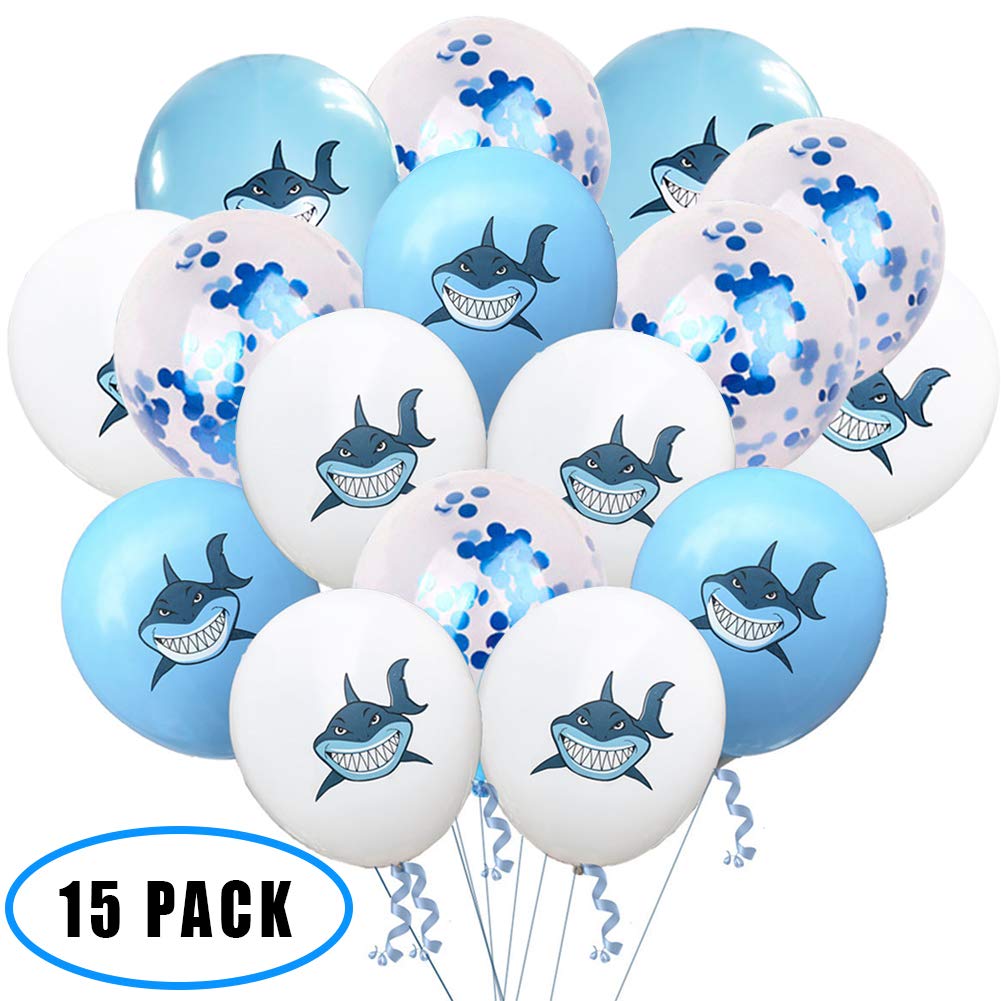 Baby Shark Latex Balloons Shark Party Suppliers For Kids Boys Girls Bithday Baby Shower Party Pool Party Under The Sea Baby Shark Theme Party Decorations Supplies 15pcs Buy Online In Guyana At Guyana Desertcart Com